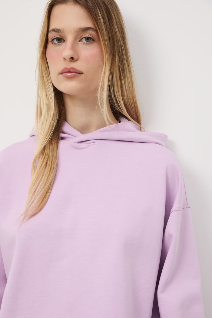 Bluza z kapturem damska fioletowy RS26-BLD602