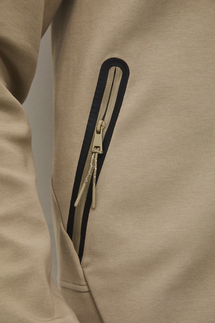 Mikina na zips s kapucňou pánska RS26-BLM503 zelená