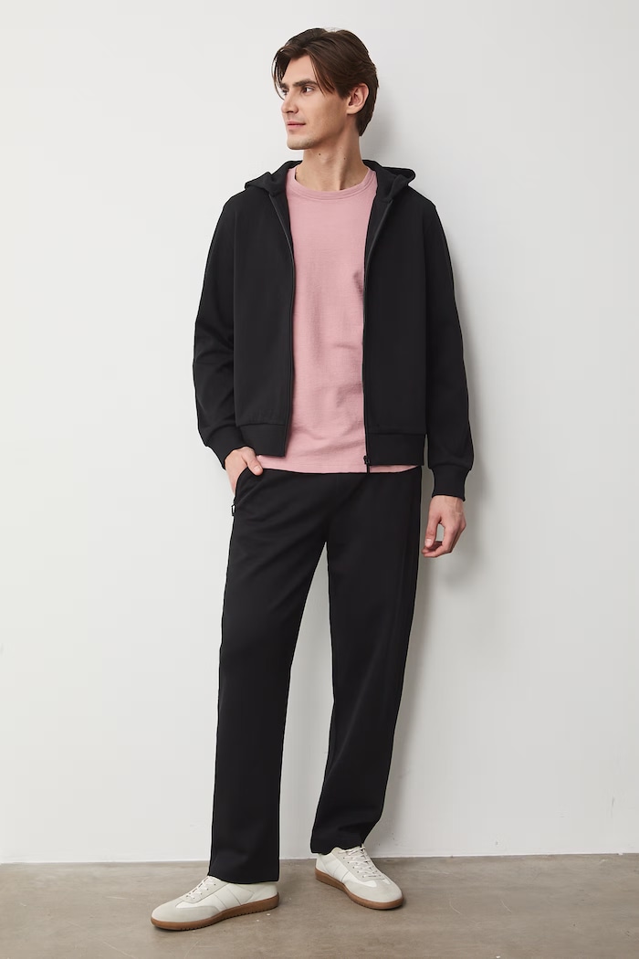 Bluza rozpinana z kapturem męska RS26-BLM505 czarny RS26