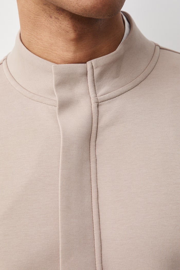 Bluza rozpinana męska z bawełną RS26-BLM700 beżowy
