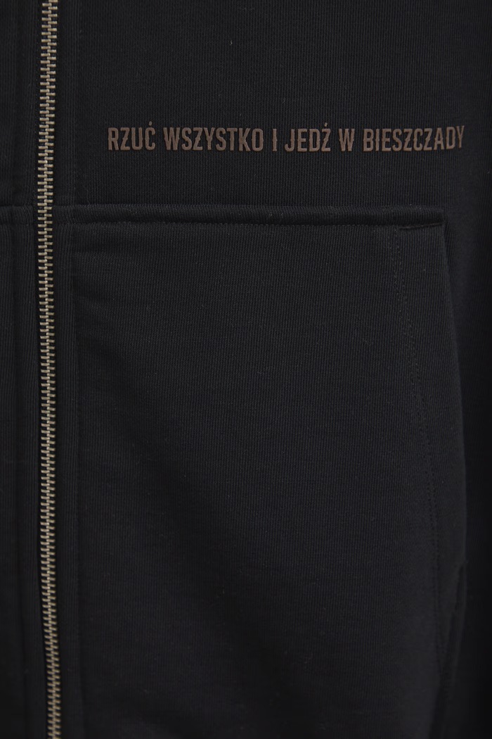 Bluza rozpinana z kapturem męska z kolekcji Bieszczadzki Park Narodowy x Medicine RS26-BLM855
