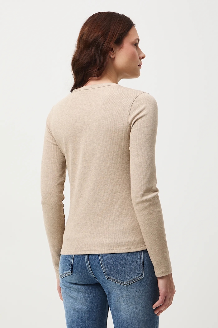 Odzież Longsleeve damski z modalem RS26-BUD011 beżowy