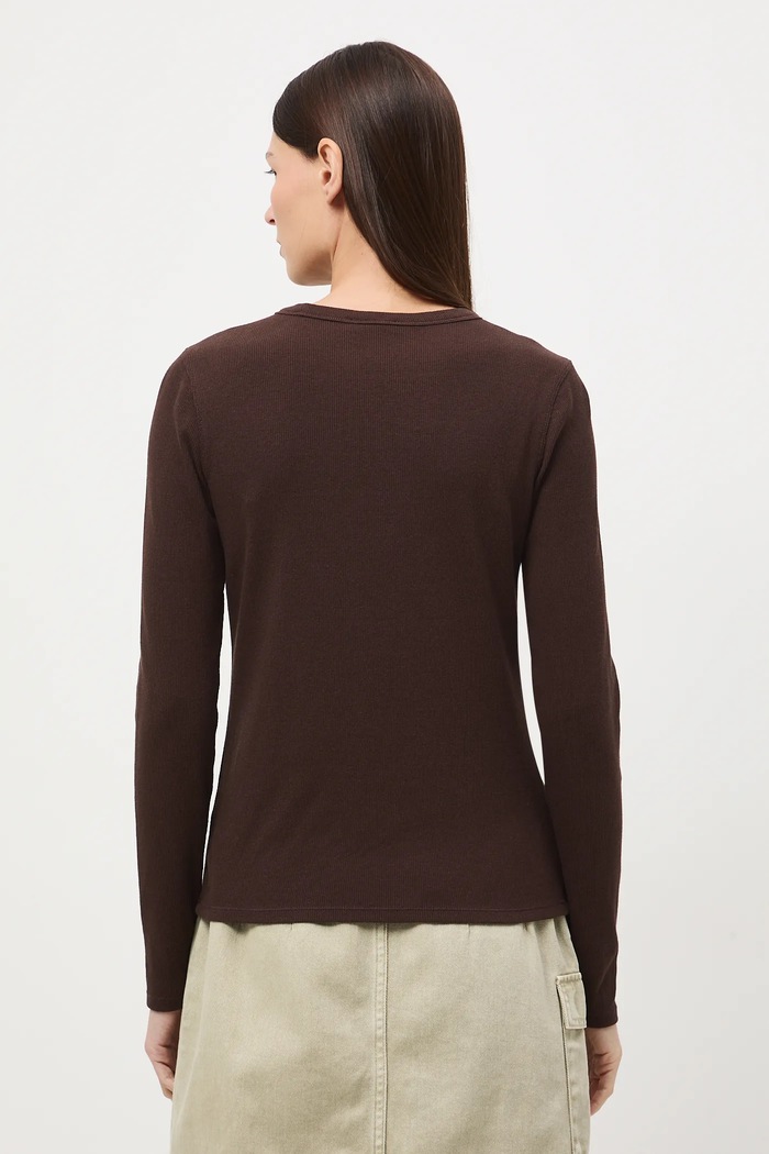 Odzież Longsleeve damski z modalem RS26-BUD011 brązowy
