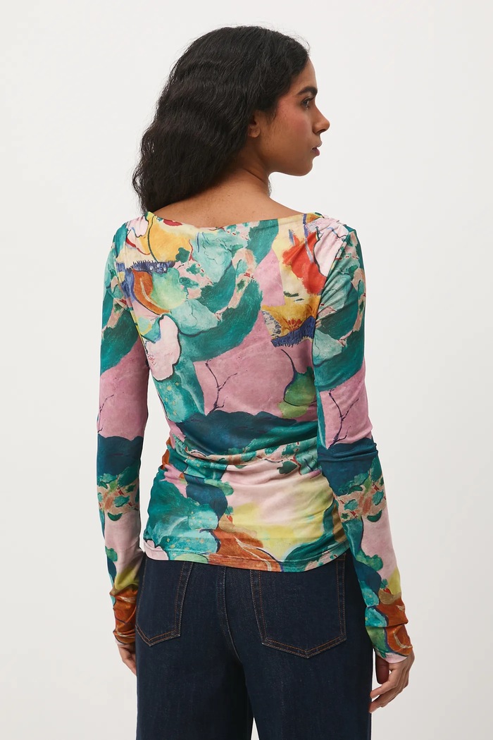 Longsleeve damski z kolekcji Eviva L'arte multicolor RS26-BUD250