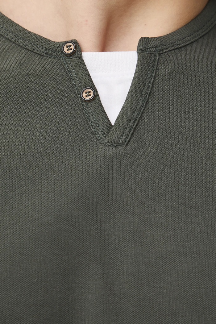 Longsleeve męski z dzianiny strukturalnej z elastanem RS26-BUM031
