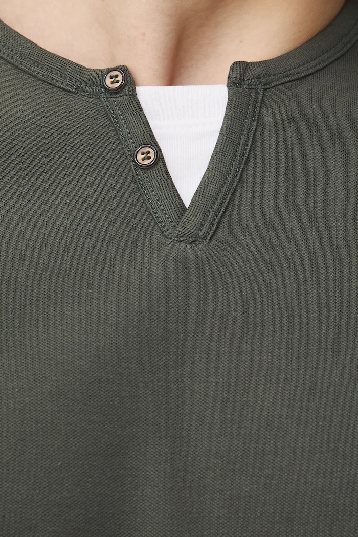 Longsleeve męski z dzianiny strukturalnej z elastanem RS26-BUM031