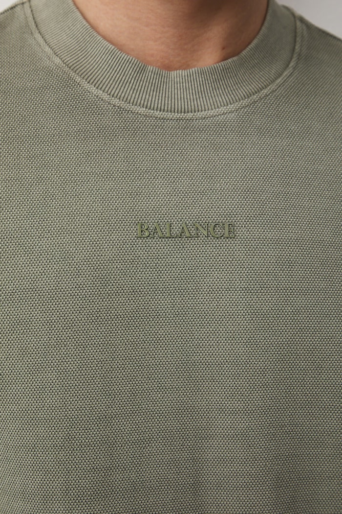 Longsleeve męski bawełniany RS26-BUM052 zielony