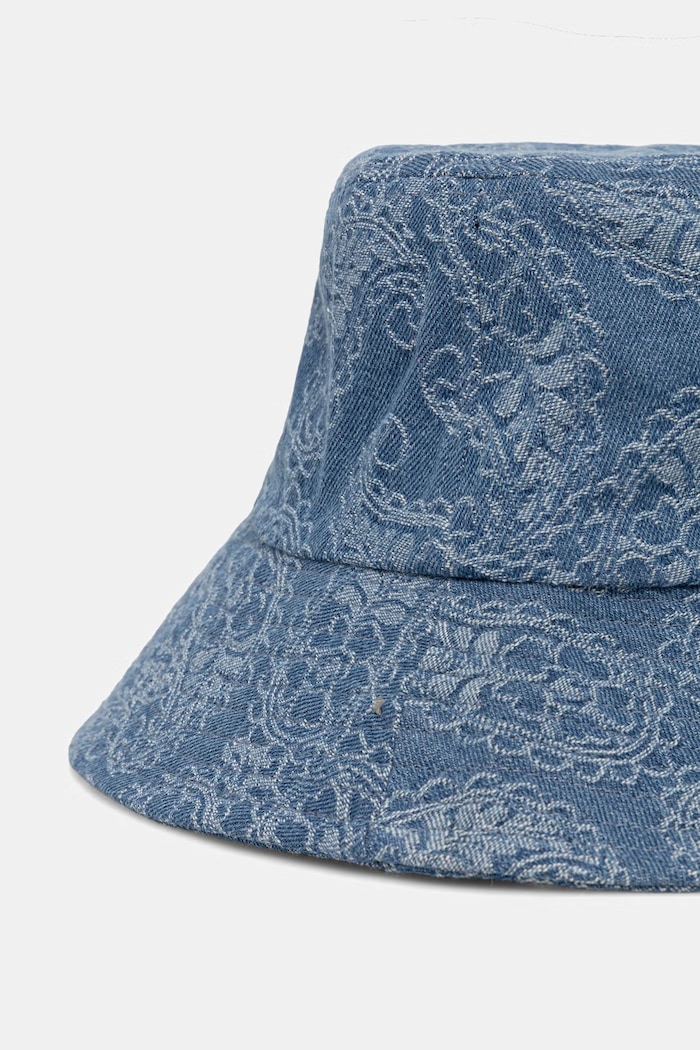 Akcesoria Kapelusz bucket damski bawełniany RS26-CAD907 niebieski