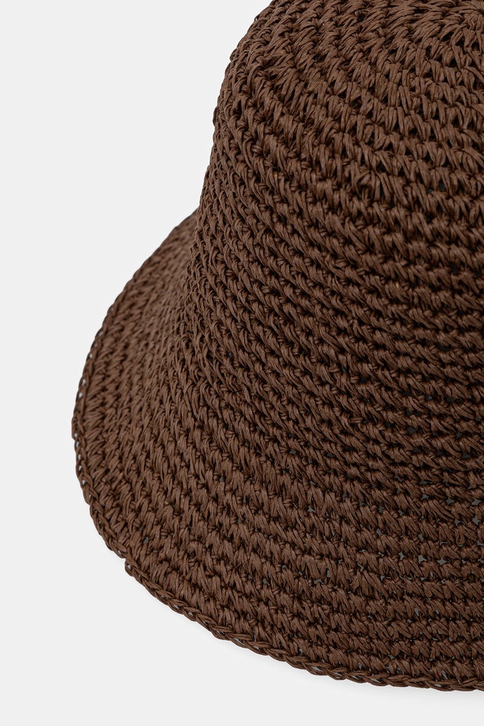 Doplnky Klobúk bucket dámsky handmade RS26-CAD916 hnedá