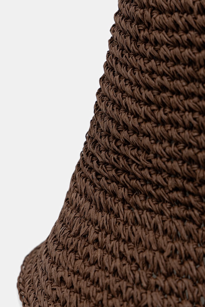 Klobúk bucket dámsky handmade hnedá RS26-CAD916