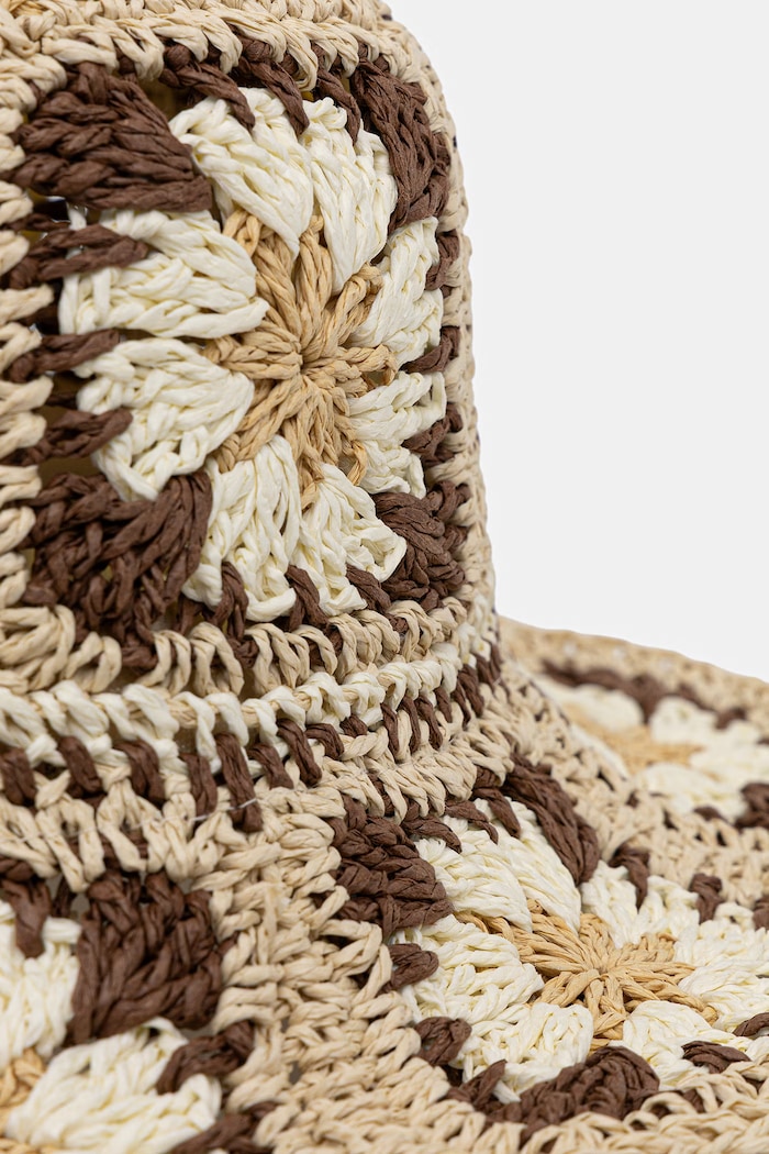 Slamený klobúk dámsky handmade viacfarebná RS26-CADB02