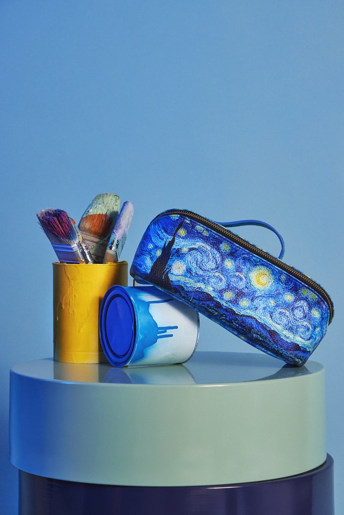 Kosmetyczka z kolekcji Eviva L'arte Art Series niebieski RS26-COU250