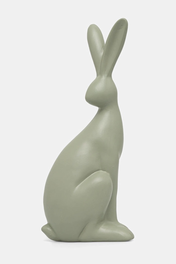 Figurka dekoracyjna z gliny RS26-DEU402 zielony RS26