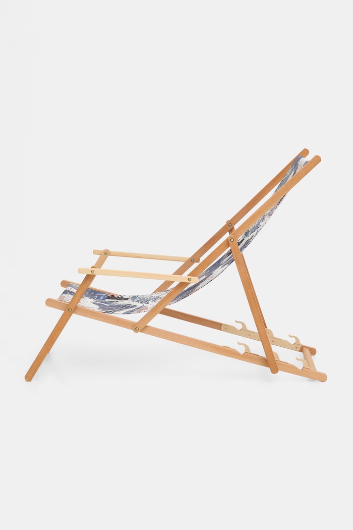 Lifestyle i travel Leżak z podłokietnikiem z drewna bukowego RS26-GAU801 multicolor