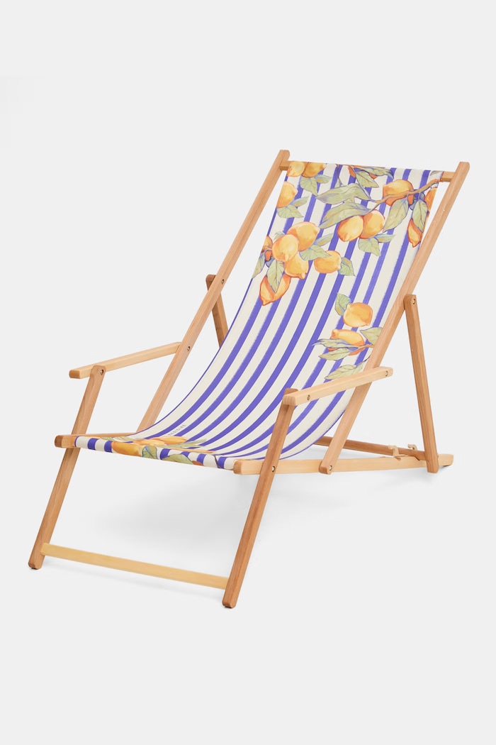 Leżak z podłokietnikiem z drewna bukowego RS26-GAU803 multicolor RS26