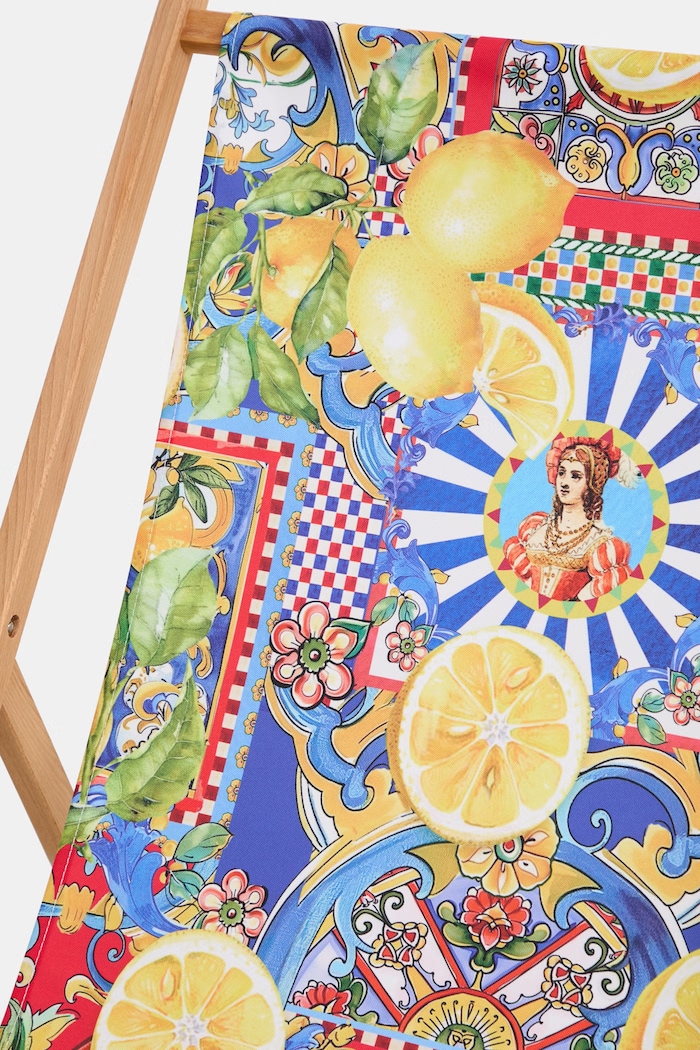 Leżak z podłokietnikiem z drewna bukowego RS26-GAU807 multicolor