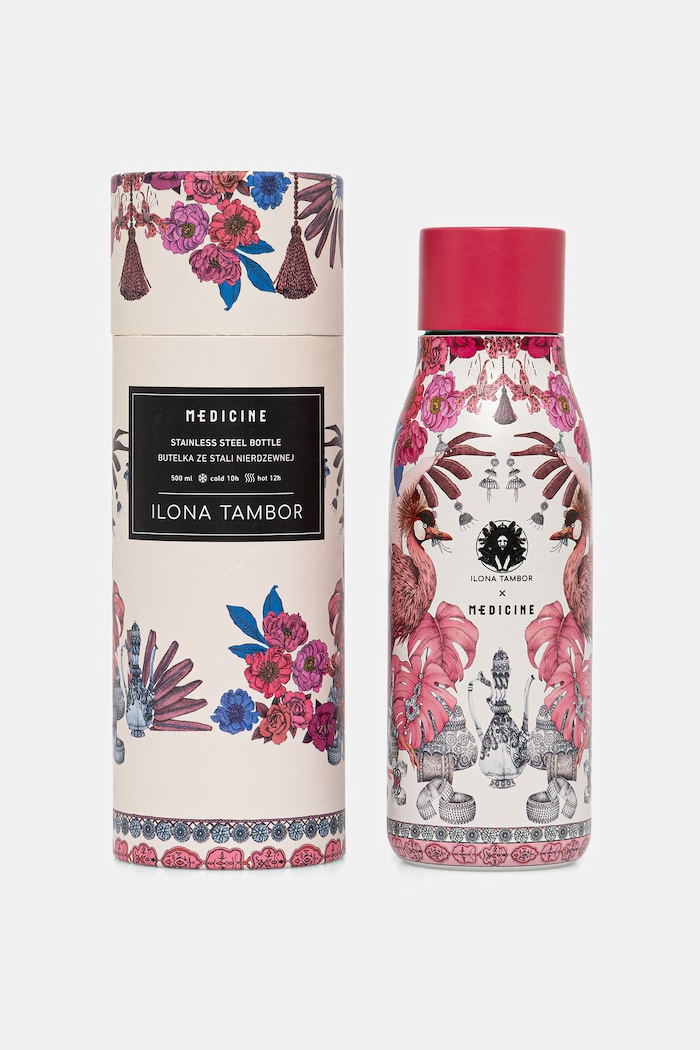 Butelka termiczna ze stali nierdzewnej z kolekcji Ilona Tambor x Medicine multicolor RS26-KBU650