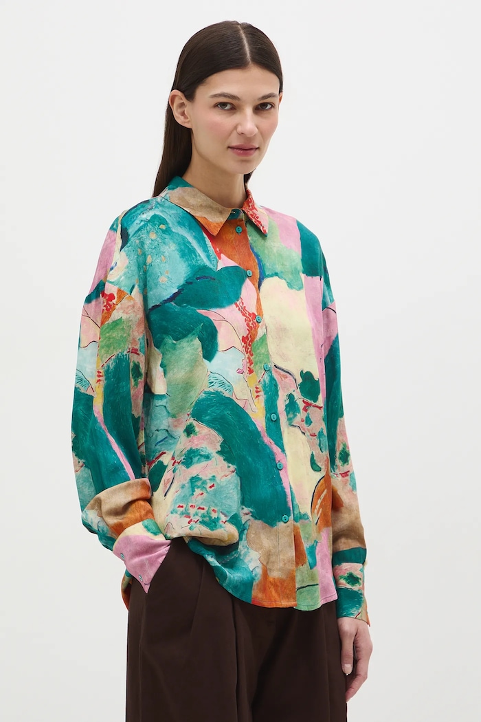 Koszula damska z kolekcji Eviva L'arte casual multicolor RS26-KDD258