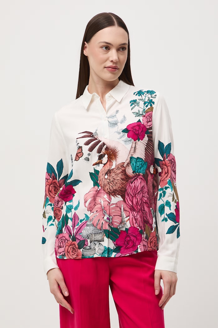 Koszula damska z wiskozy z kolekcji Ilona Tambor x Medicine RS26-KDD652 multicolor RS26