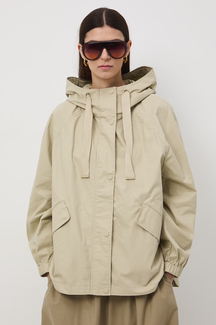 Parka damska bawełniana RS26-KUD500 zielony RS26