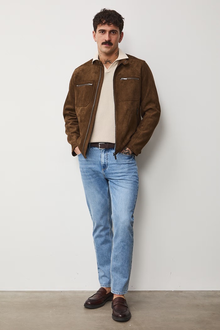 Kurtka męska RS26-KUM400 brązowy RS26