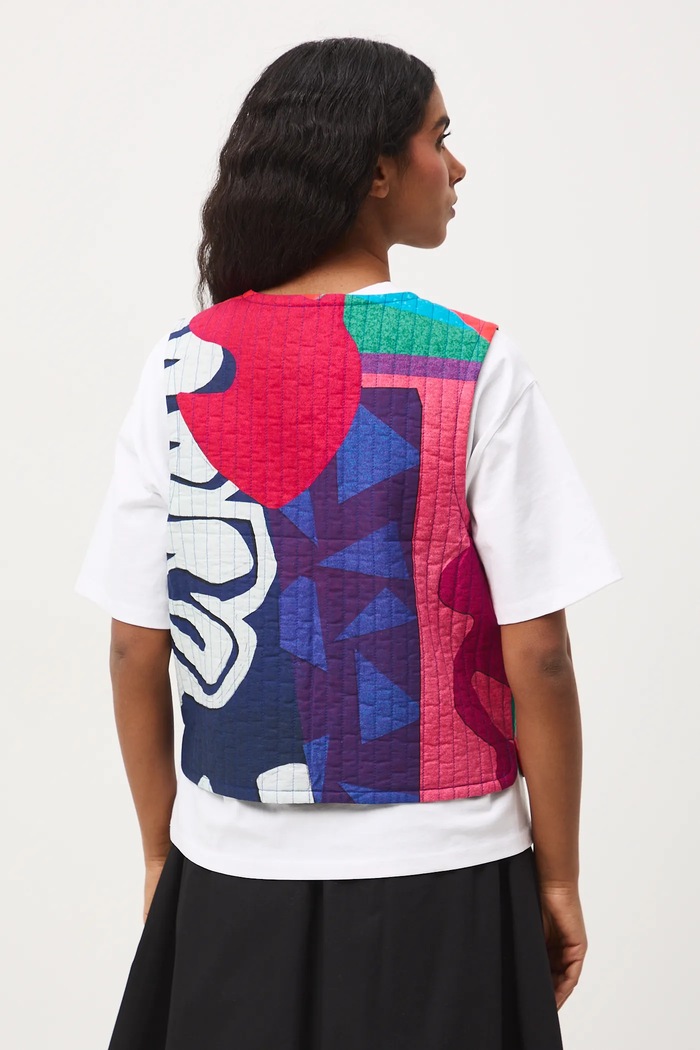 Medicine vestă de bumbac multicolor RS26-KZD250