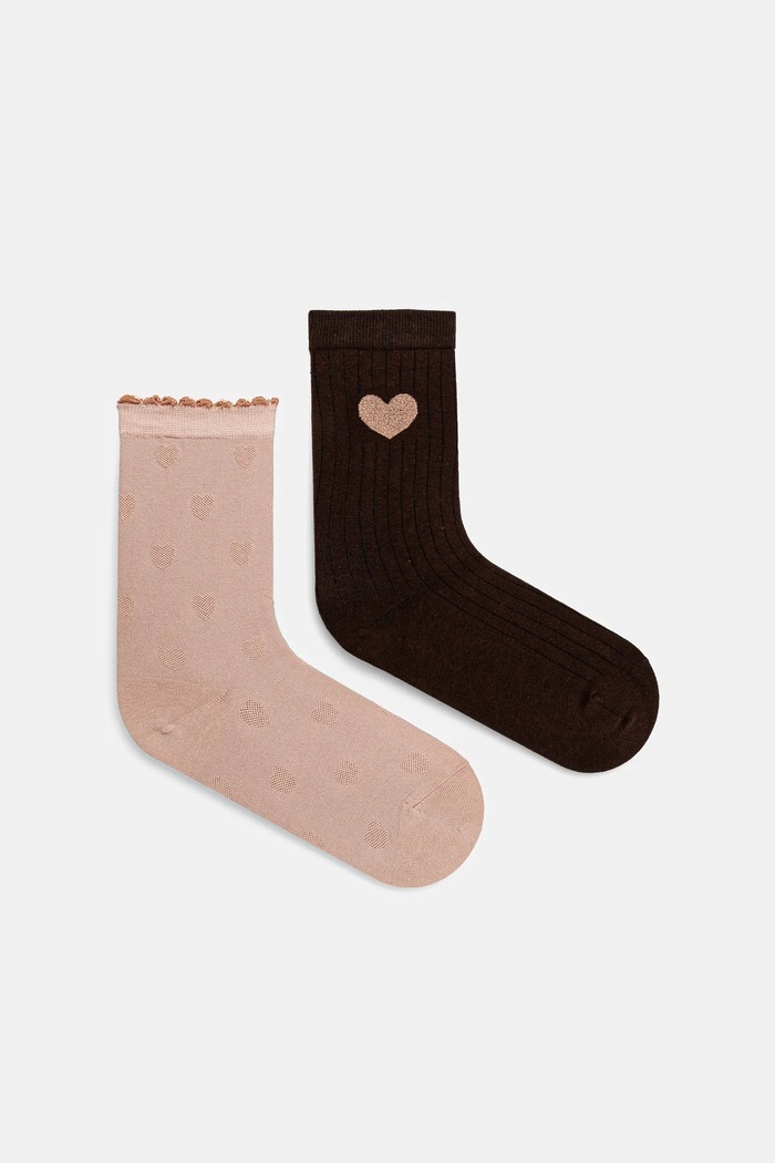 Skarpetki (2-pack) bawełniane damskie z kolekcji Valentine’s Day RS26-LGD283 multicolor RS26