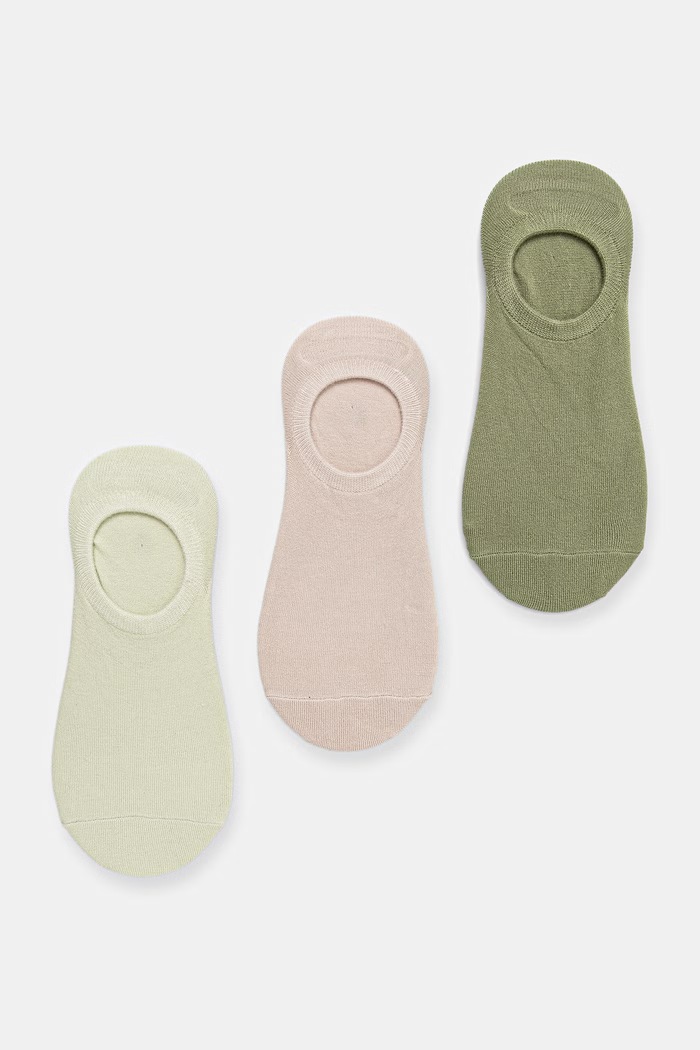 Skarpety stopki damskie z modalem gładkie 3-pack zielony RS26-LGD527