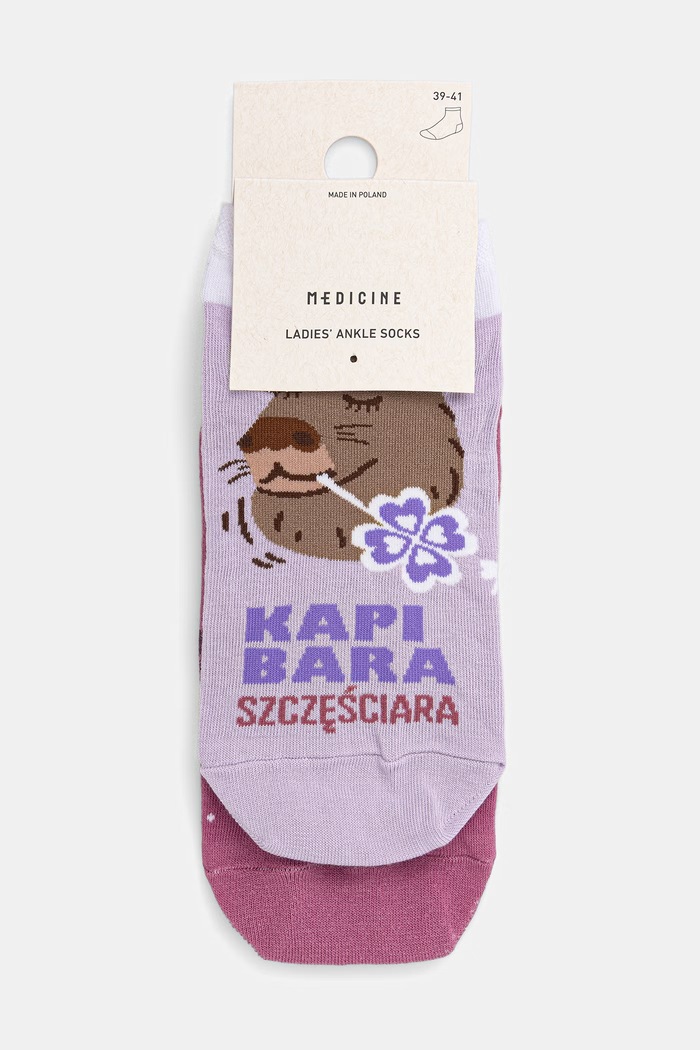 Odzież Skarpetki bawełniane damskie wzorzyste (2-pack) RS26-LGD534 multicolor