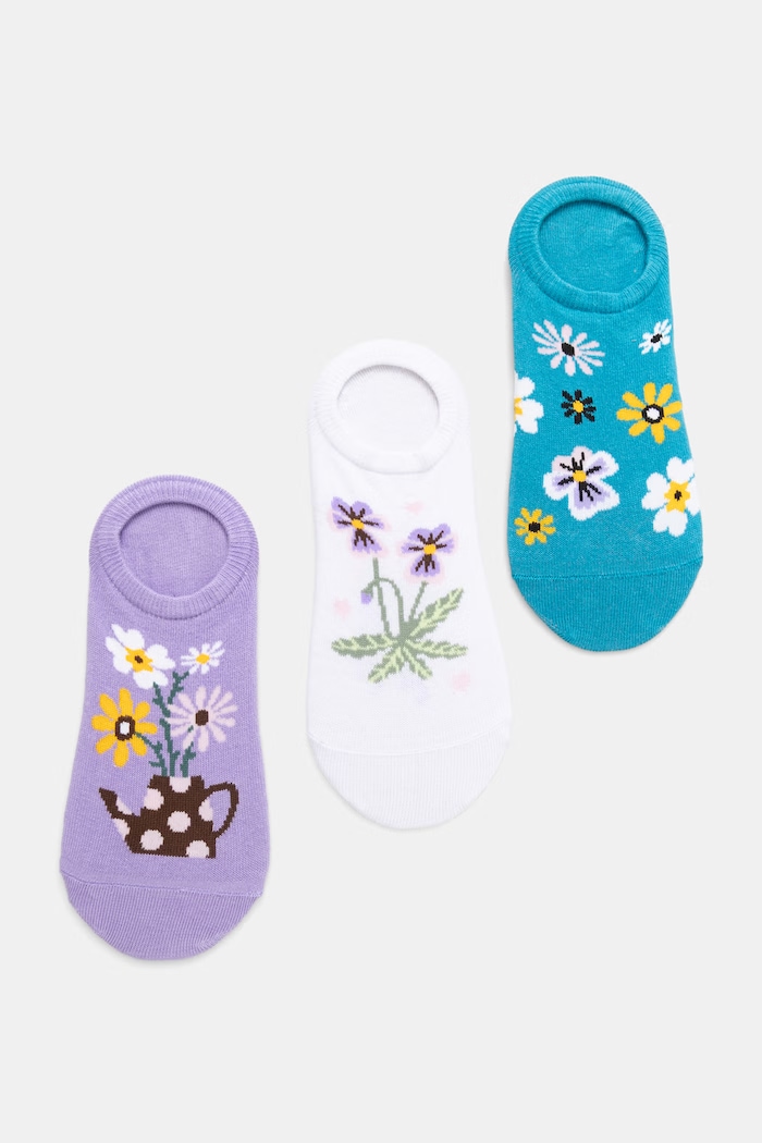 Medicine șosete scurte pentru femei pachet de 3 multicolor RS26-LGD721