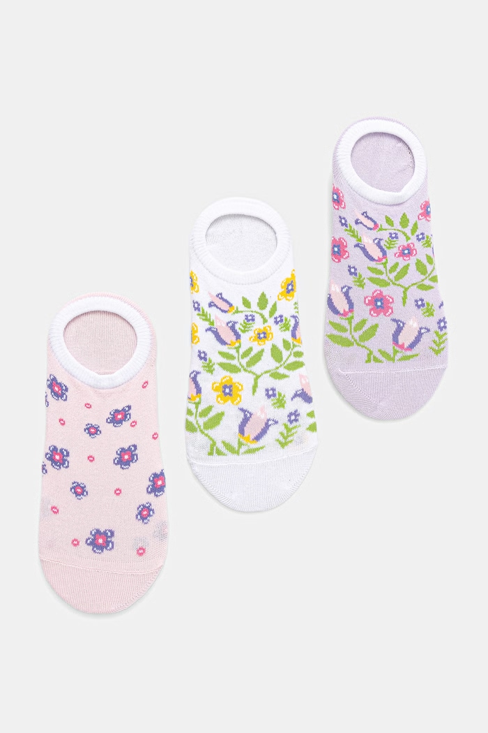 Medicine șosete scurte pentru femei pachet de 3 multicolor RS26-LGD722