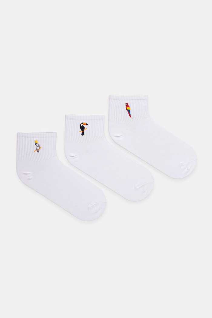 Skarpety damskie bawełniane 3-pack multicolor RS26-LGD726