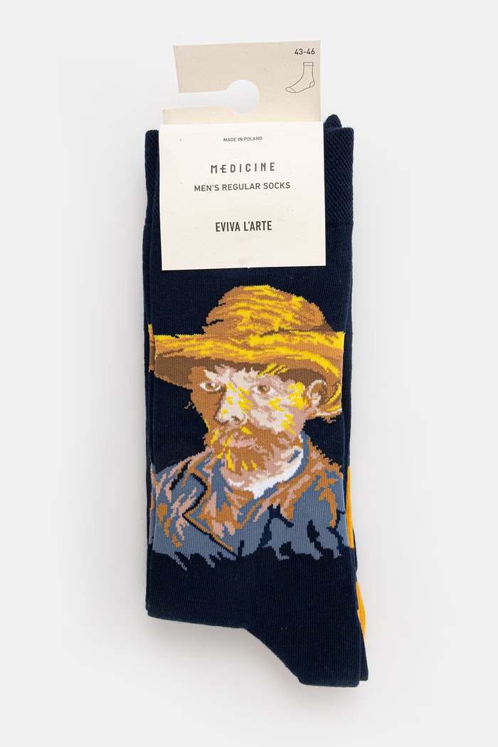 Odzież Skarpetki bawełniane męskie z kolekcji Eviva L'arte (2-pack) RS26-LGM252 multicolor