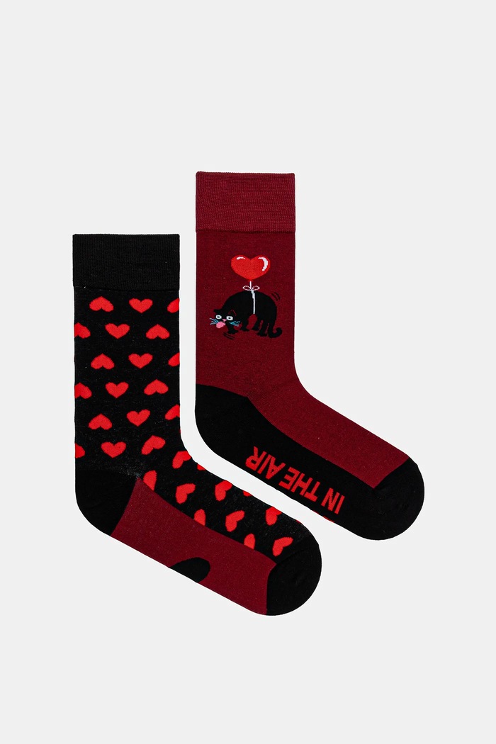 Bavlněné ponožky (2-pack) pánské z kolekce Valentine’s Day RS26-LGM280 vícebarevná RS26