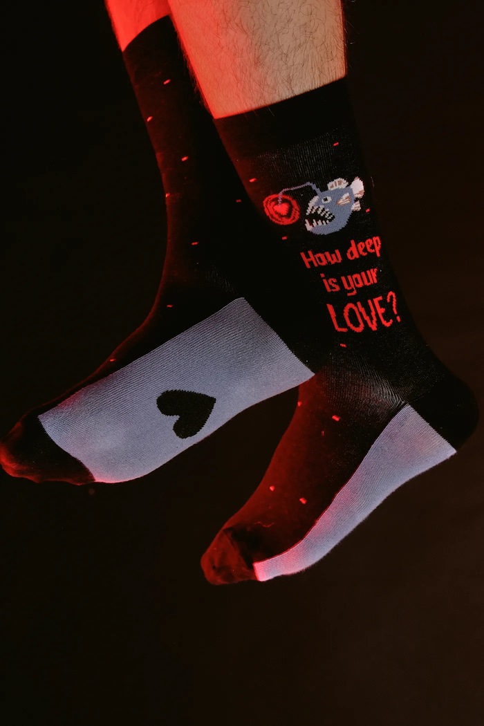 Bavlněné ponožky (2-pack) pánské z kolekce Valentine’s Day dlouhé ponožky vícebarevná RS26-LGM281