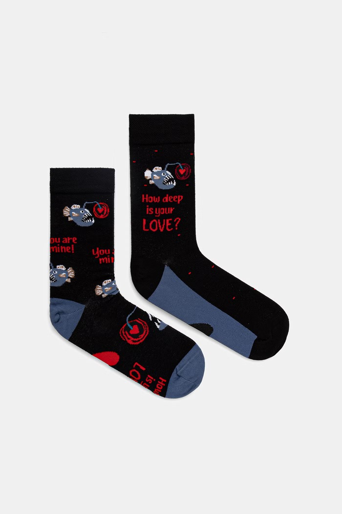 Bavlněné ponožky (2-pack) pánské z kolekce Valentine’s Day RS26-LGM281 vícebarevná RS26