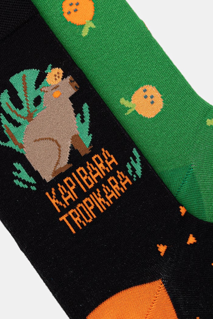 Skarpety męskie z motywem zwierzęcym 2-pack RS26-LGM712 multicolor RS26