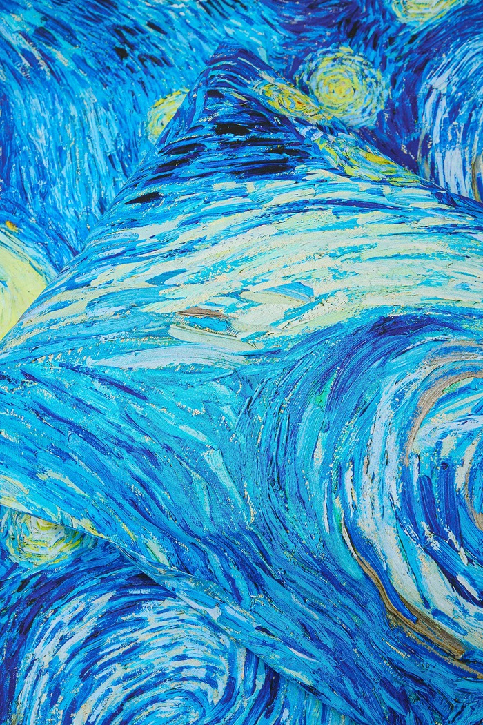 Komplet pościeli bawełnianej z kolekcji Eviva L'arte granatowy RS26-PCU252