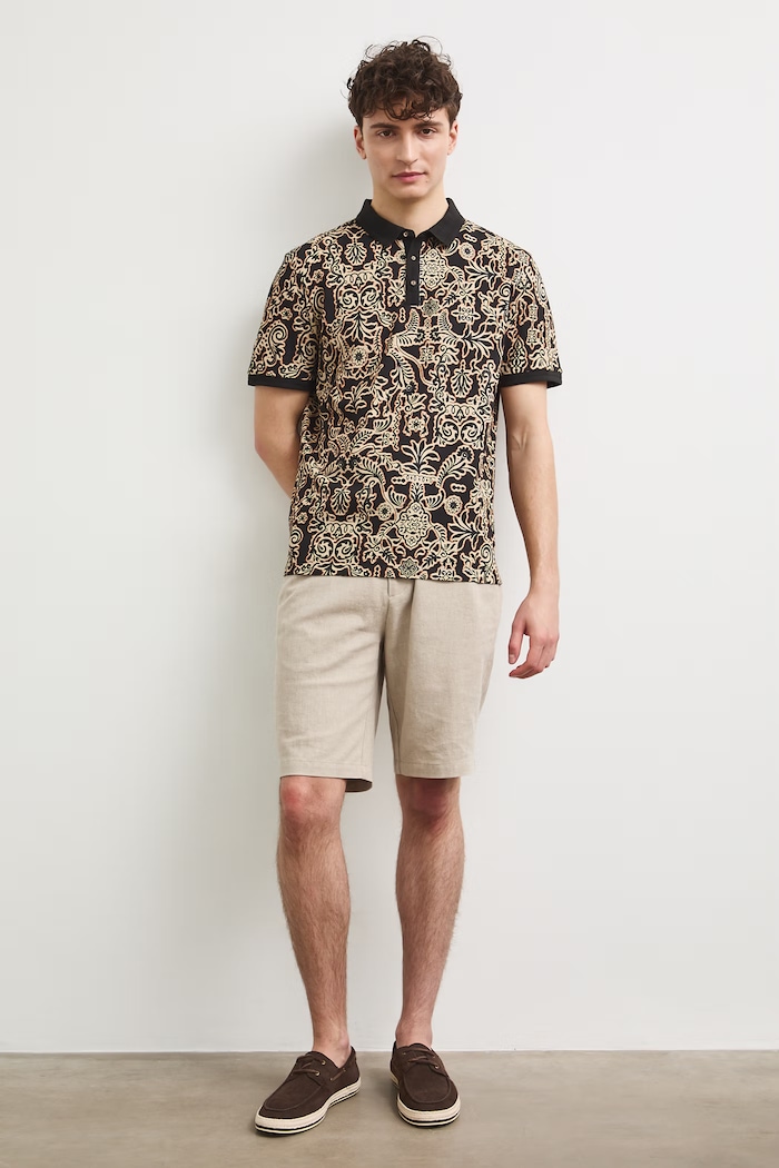 Medicine polo tričko pánske bavlnené RS26-POM900 čierna RS26
