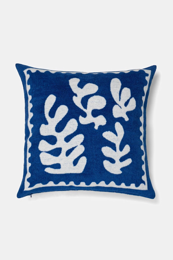Poszewka dekoracyjna na poduszkę 45 x 45 cm z kolekcji Eviva L'arte RS26-PSU211 niebieski RS26