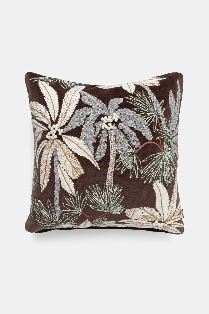 Poszewka na poduszkę ozdobna bawełniana 45 x 45 cm brązowy RS26-PSU904