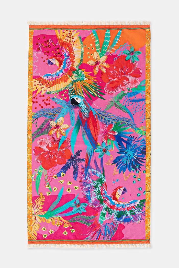 Ręcznik plażowy bawełniany multicolor RS26-REU700