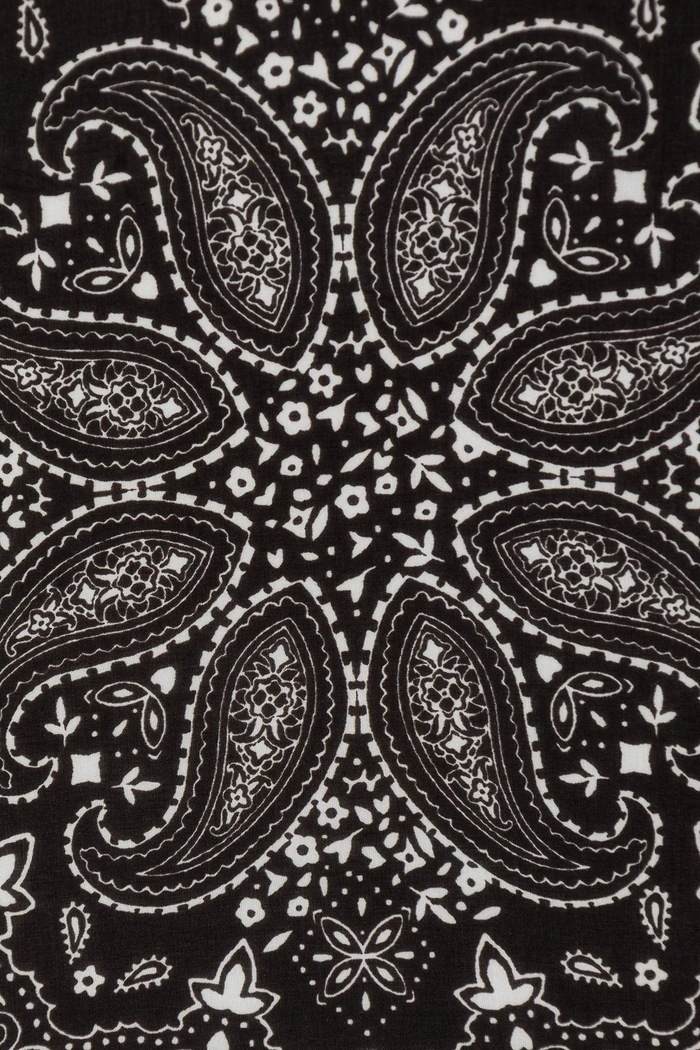 Bandana dámská z viskózy se vzorem hnědá RS26-SAD307