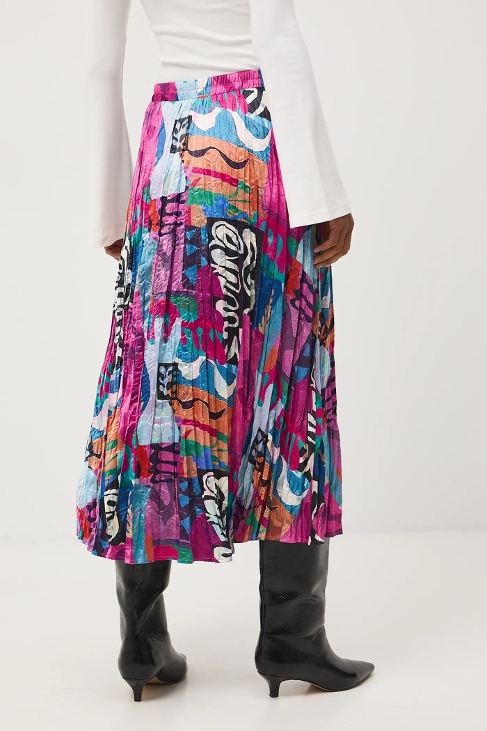 Spódnica damska maxi z kolekcji Eviva L'arte RS26-SDD250 multicolor