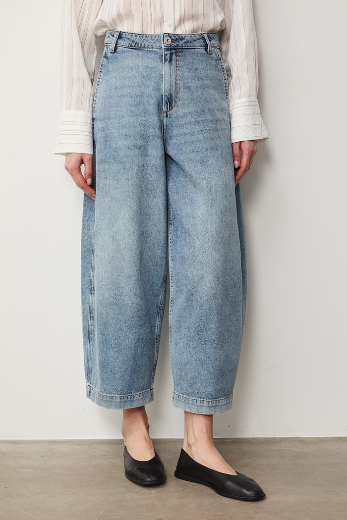 Jeansy slouchy damskie RS26-SJD508 niebieski RS26