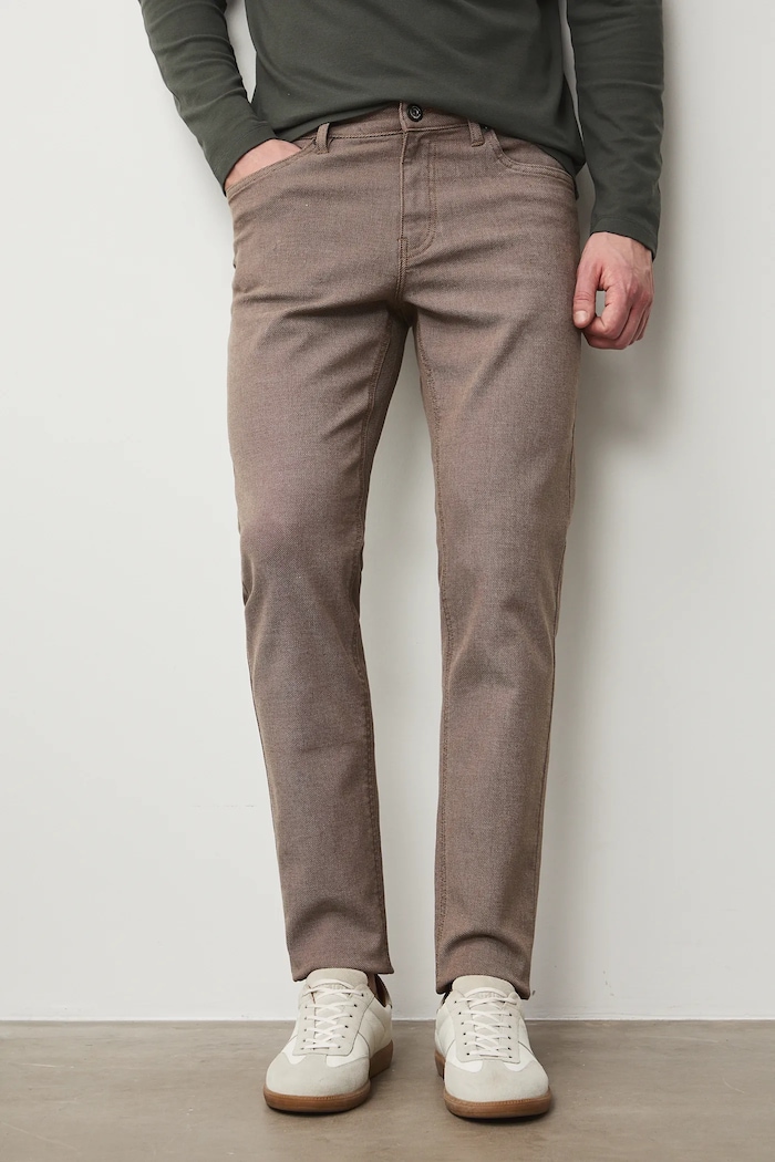 Medicine slim fit мъжки бежов RS26-SJM303