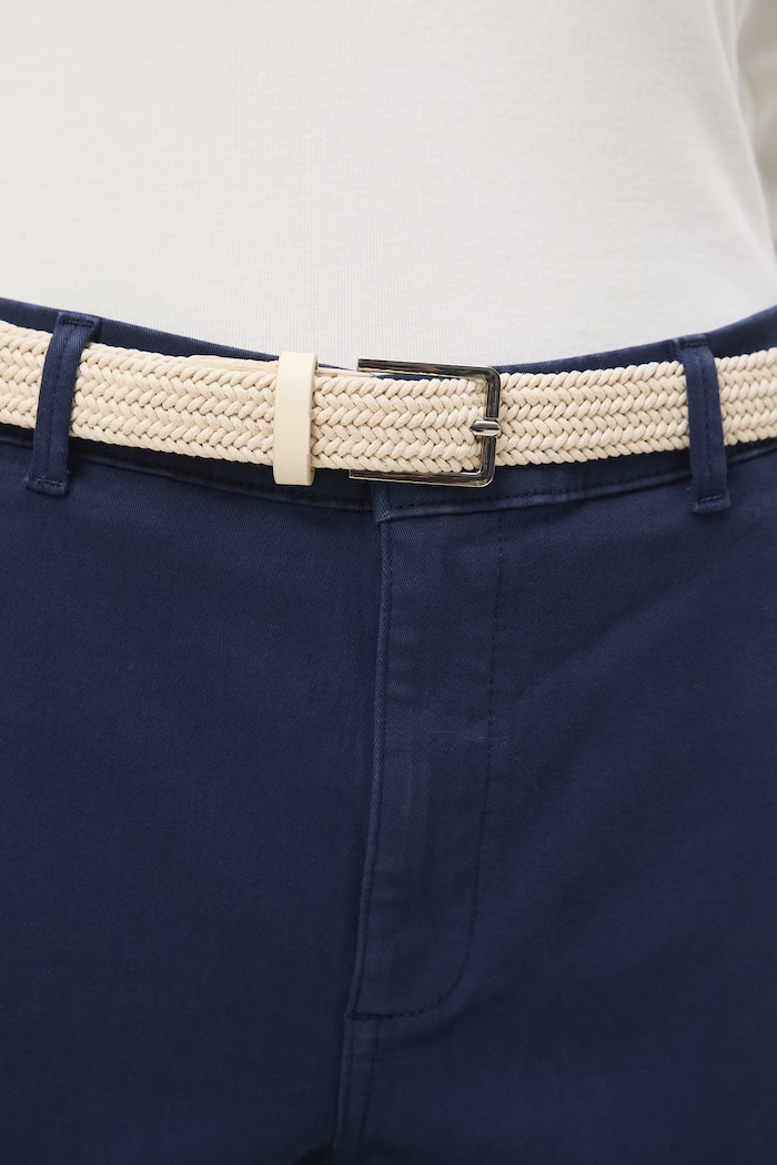 Nohavice chinos dámske bavlnené s elastanom tmavomodrá RS26-SPD040