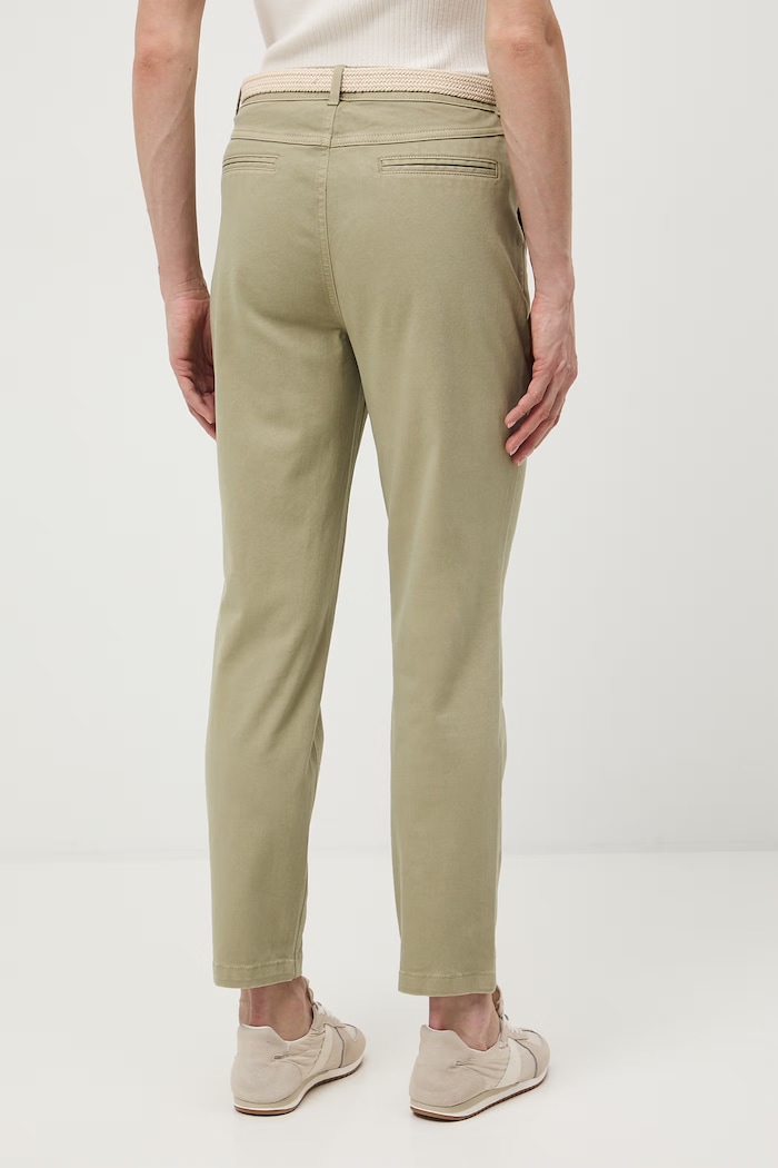 Îmbrăcăminte Medicine pantaloni chinos pentru femei, din bumbac cu elastan RS26-SPD040 verde