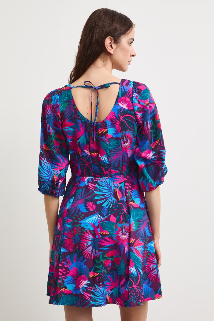 Odzież Medicine sukienka rozkloszowana z wiskozą RS26-SUD092 multicolor
