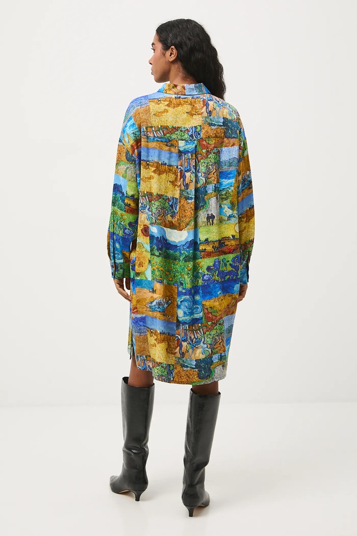 Odzież Sukienka damska midi z kolekcji Eviva L'arte RS26-SUD251 multicolor